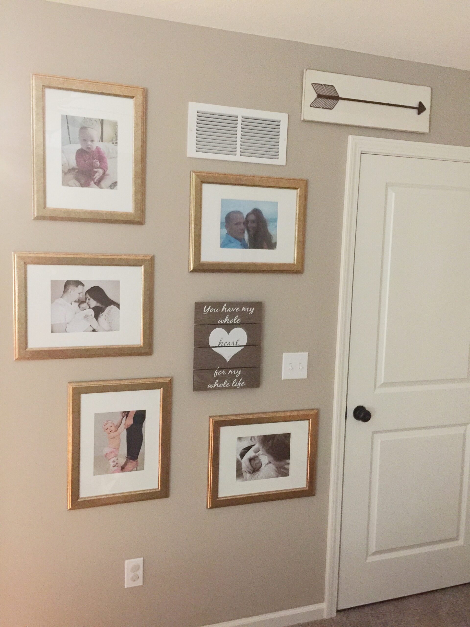 Bedroom Photo Gallery Wall