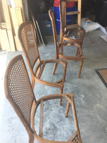 Chairs in progress