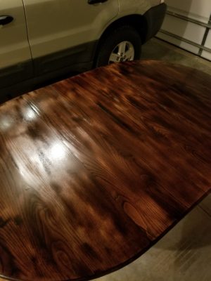 minwax stained table top